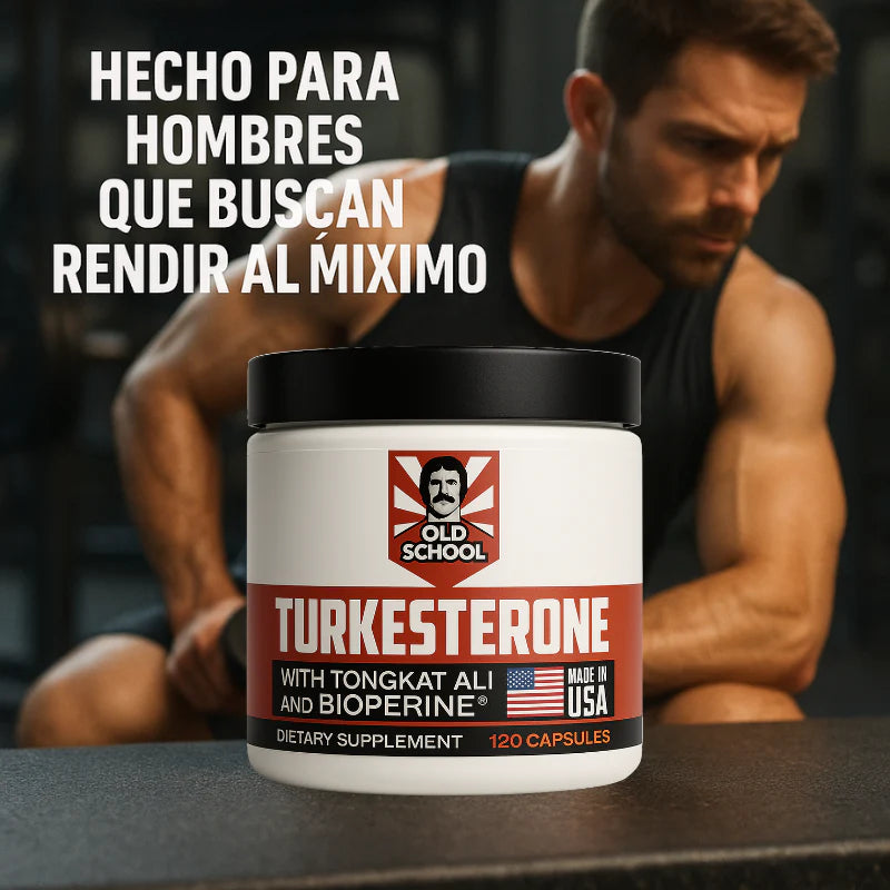Suplemento Turkesterone™ 120 Capsulas: Potencia Natural con Tongkat Ali y Bioperine®